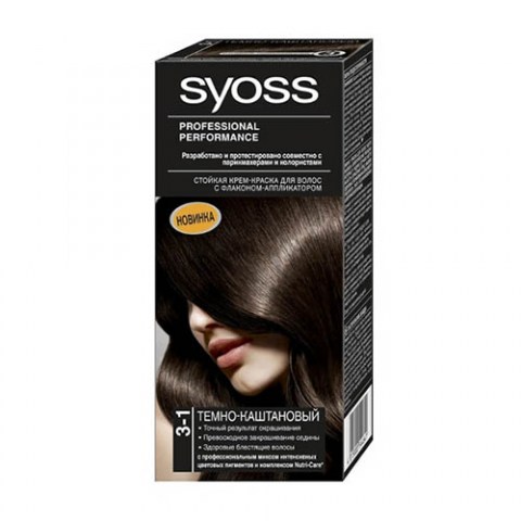 Syoss Color Краска для волос 3-1 Темно-каштановый 50мл